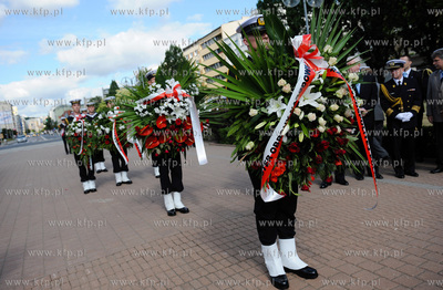 Gdynia. Swieto Marynarki Wojennej. Uroczystosc zmiany...