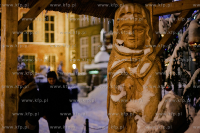 Tradycyjne gdanskie szopki bozonarodzeniowe. Nz. Szopka...