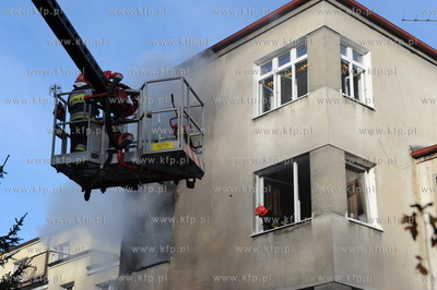 Sopot. Pozar mieszkania na ulicy Jana Sobieskiego 67....