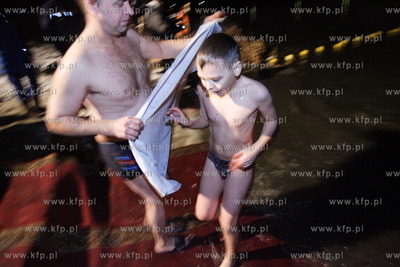 Kaliningrad, Rosja. Swieto Chrztu Panskiego podczas...