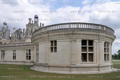 Zamek w Chambord, najwiekszy z zamkow w dolinie Loary....