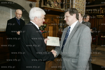 Dwor Artusa w Gdansku - uroczystosc wreczenia Nagrod...