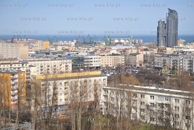 Panorama centrum Gdyni od strony ul. Slaskiej, widoczny...