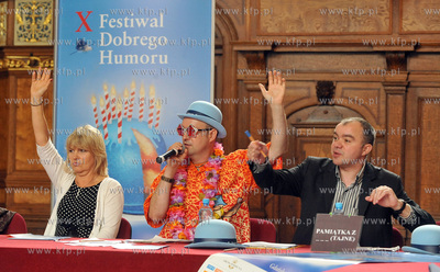X Festiwal Dobrego Humoru w Gdansku. Obrady Okraglego...