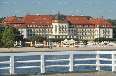 Widok z sopockiego mola na Grand Hotel. 01.09.2009...