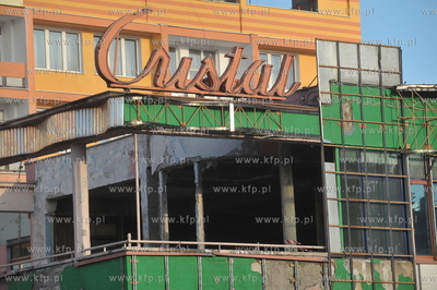 Gdansk, Wrzeszcz. Rozbiorka restauracji Cristal. Budynek...