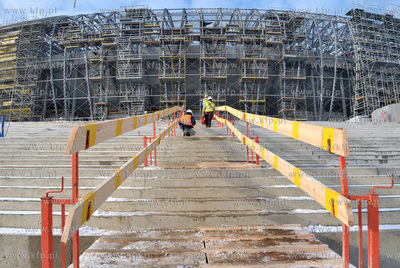 Budowa stadionu PGE Arena w Gdansku.
24.01.2011
Fot....