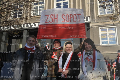 Gdansk. Parada z okazji 93 rocznicy odzyskania przez...