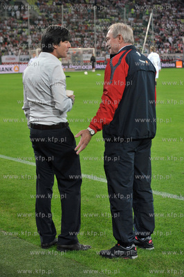 Gdansk. Stadion pilkarski PGE Arena. Mecz towarzyski...