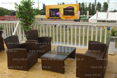 Gdanska Strefa Kibica na placu Zebran Ludowych podczas...