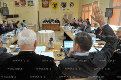 Sesja Rady Miejskiej w Zukowie. 7.12.2012 Fot. Maciej...