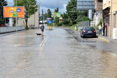 Zalany Gdańsk Siedlce  po intensywnych opadach deszczu....