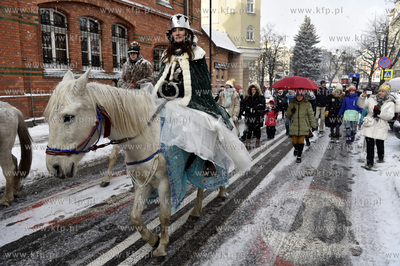Orszak Trzech Króli w Sopocie. Ul.Tadeusza Kościuszki....