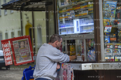 Gdańsk, Strzyża. Kiosk na skrzyżowaniu ul. Wojska...
