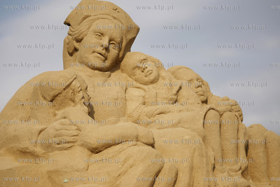 Gdansk Jelitkowo. Gdanski Festiwal Rzezby z Piasku....