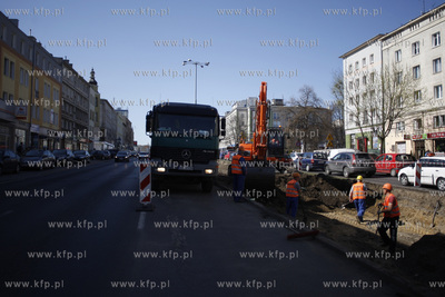 Gdansk Wrzeszcz. Remont torowiska na ul Grunwaldzkiej.
18.04.2011
fot....