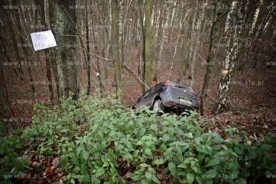 Sopot.Ul.Malczewskiego. Fiat Punto wypadl z drogi....