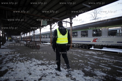 Gdansk. Dworzec Glowny PKP. Strajk kolejarzy.
25.01.2013
fot....