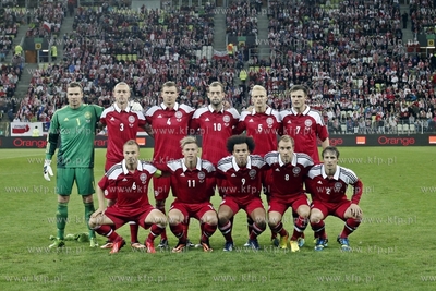 Gdansk. PGE Arena. Mecz towarzyski Polska- Dania. Nz....