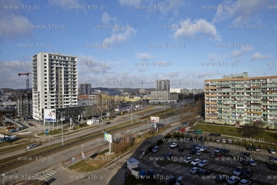 Wiezowce Albatros Towers na gdanskim Przymorzu. 17.02.2014...