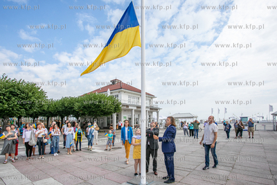 Dzień Niepodległości Ukrainy na sopockim molo. Nz....