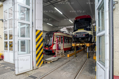 Zajezdnia tramwajowa Wrzeszcz GAiT. Tramwaje DÜWAG...