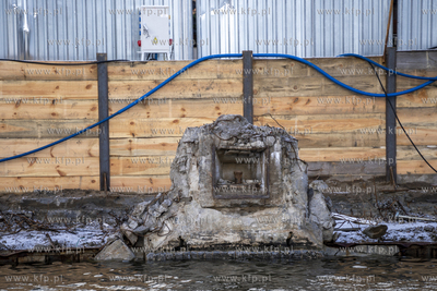 Remont Długiego Pobrzeża w Gdańsku. 16.01.2024 fot....