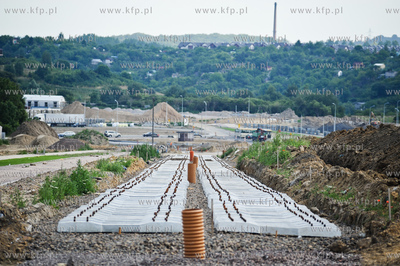 Gdansk. Budowa ulicy Nowej Lodzkiej oraz nowej lini...