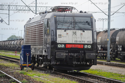 Gdansk. Bocznica Kolejowa Lotos. Jedna z lokomotyw...