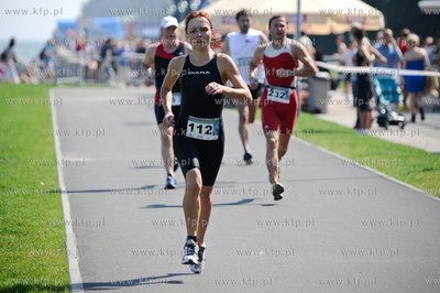 Gdynia. Bulwar nadmorski. Mistrzostwa Polski w Aquatlonie,...