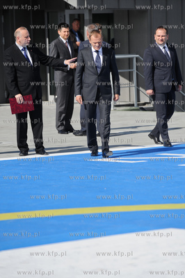 Gdansk. Uroczystosc zakonczenia budowy Centrum Medycyny...