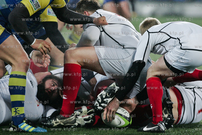 Gdynia. Narodowy Stadion Rugby. Mecz rugby dywizji...