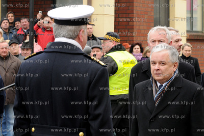 Wizyta prezydenta Lecha Kaczynskiego w Wejherowie....