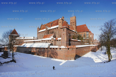 Zimowa architektura zamku malborskiego. 31.01.2010fot.Stanislaw...