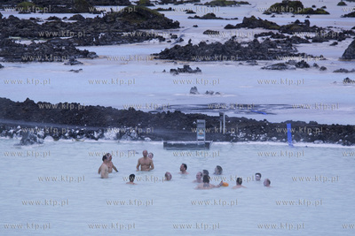 Islandia krajobraz wyspy, Blue Lagoon czerwic 2009r....