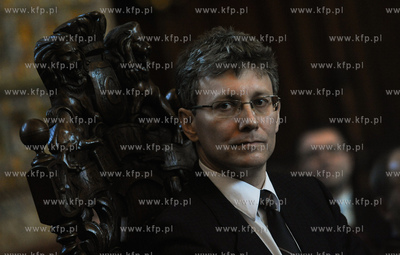 Gdansk. Dwor Artusa. Wreczenie Medali sw. Wojciecha...