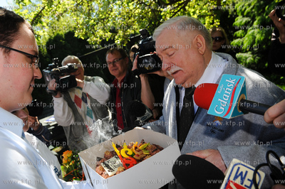 Gdansk. Dom Prezydenta Lecha Walesy. Akcja Mlodych...