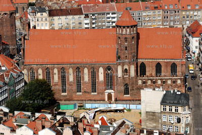 Gdansk. Widok z wiezy kosciola Najswietszej Marii Panny,...