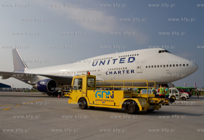 Samolot Boeing 747 już po raz szosty odwiedzil gdanskie...