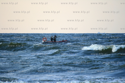 W Gdańsku-Sobieszewie na wysokości wejscia na plaze...
