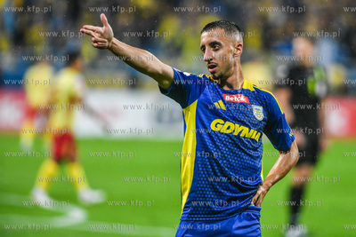 1. Liga. Arka Gdynia 1:1 Znicz Pruszków n/z Joao Oliveira...