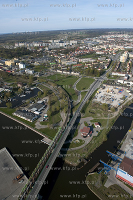 Elblag z lotu ptaka. 19.04.2009 fot. Kacper Kowalski...
