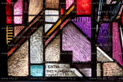 Witraże autorstwa Theo Landmann'a (1903-1978), niemieckiego...