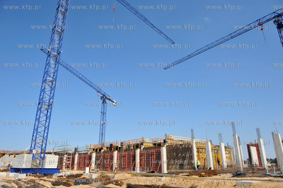 Budowa stadionu w Gdansku Letnicy. 27.08.2009 Fot....