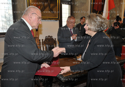 Obrady I sesji Rady Miasta Gdanska VI kadencji w Sali...