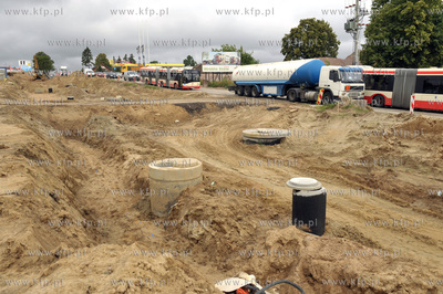 Budowa trasy WZ na ul. Kartuskiej w okolicach stacji...