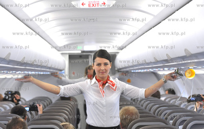 Lotnisko w Gdansku. Prezentacja nowego samolotu airbusa...