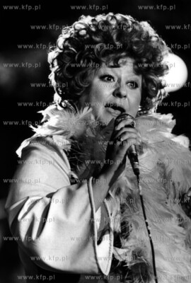 Danuta Rinn na Festiwalu Piosenki w Sopocie. 08.77...