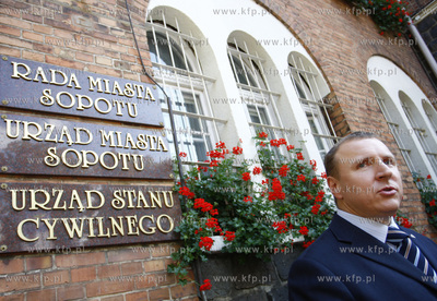 Sopot. Konferencja prasowa sopockiego PIS z udzialem...