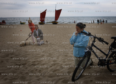 Sopot. Przystan rybacka. Tradycyjne poswiecenie lodzi...